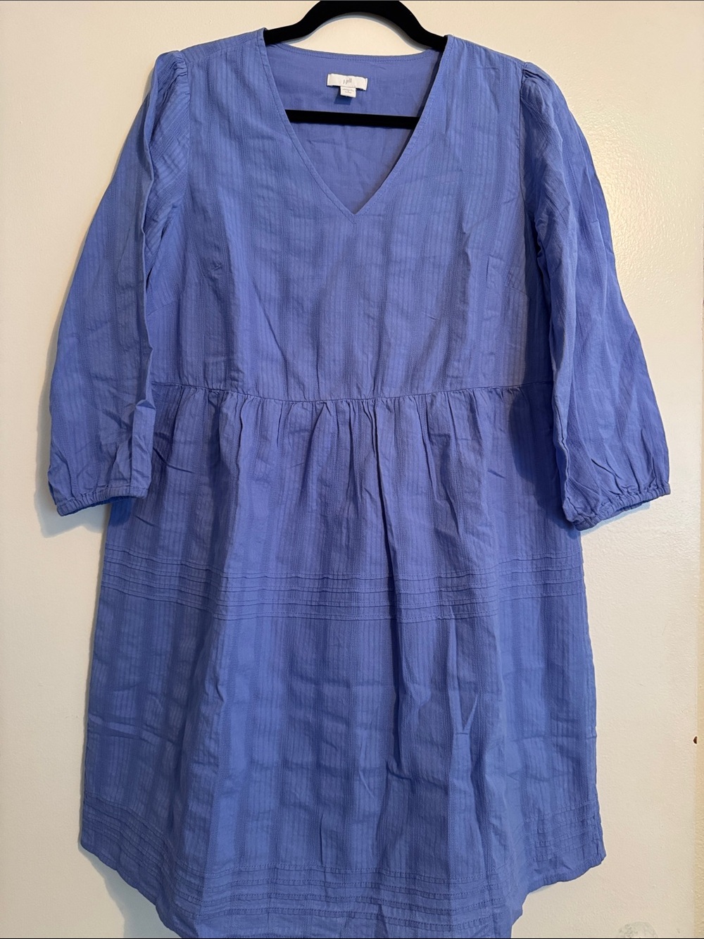 J Jill V-Neck Lined Cotton Dress